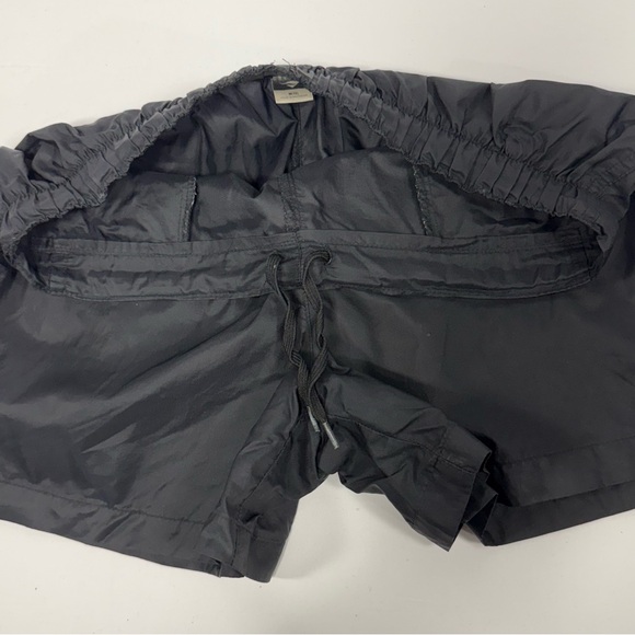 Cheetah Black Nylon Lined Running Athletic Shorts M Drawstring Vintage Activewe - Picture 6 of 8